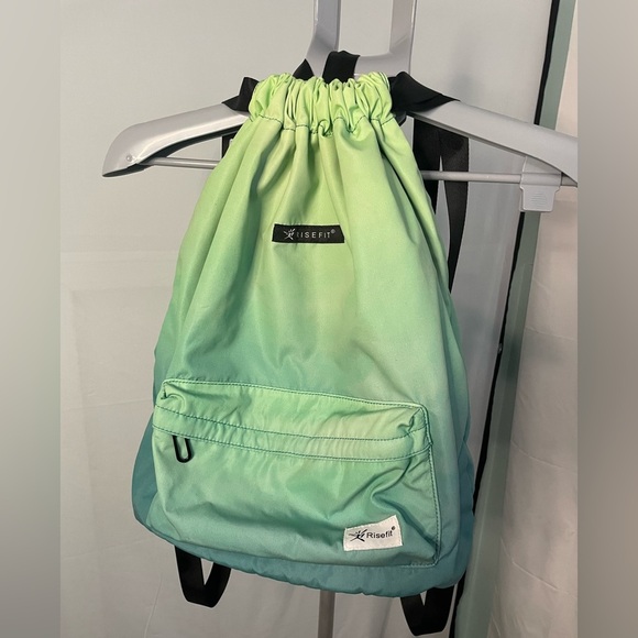 Risefit Waterproof Drawstring Bag, Gym Bag Sackpack Sports Beach‎ Backpack - Picture 1 of 10
